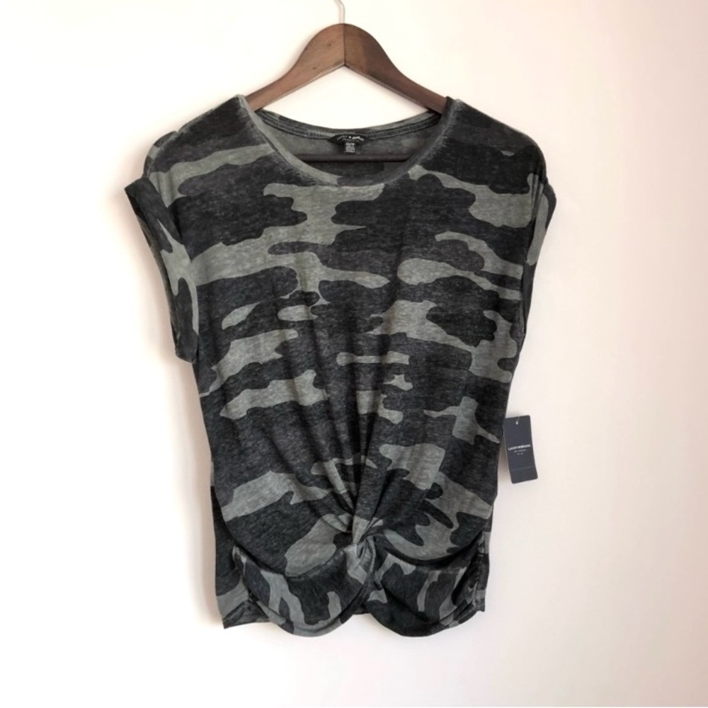 NWT Lucky Brand Camo Print Top